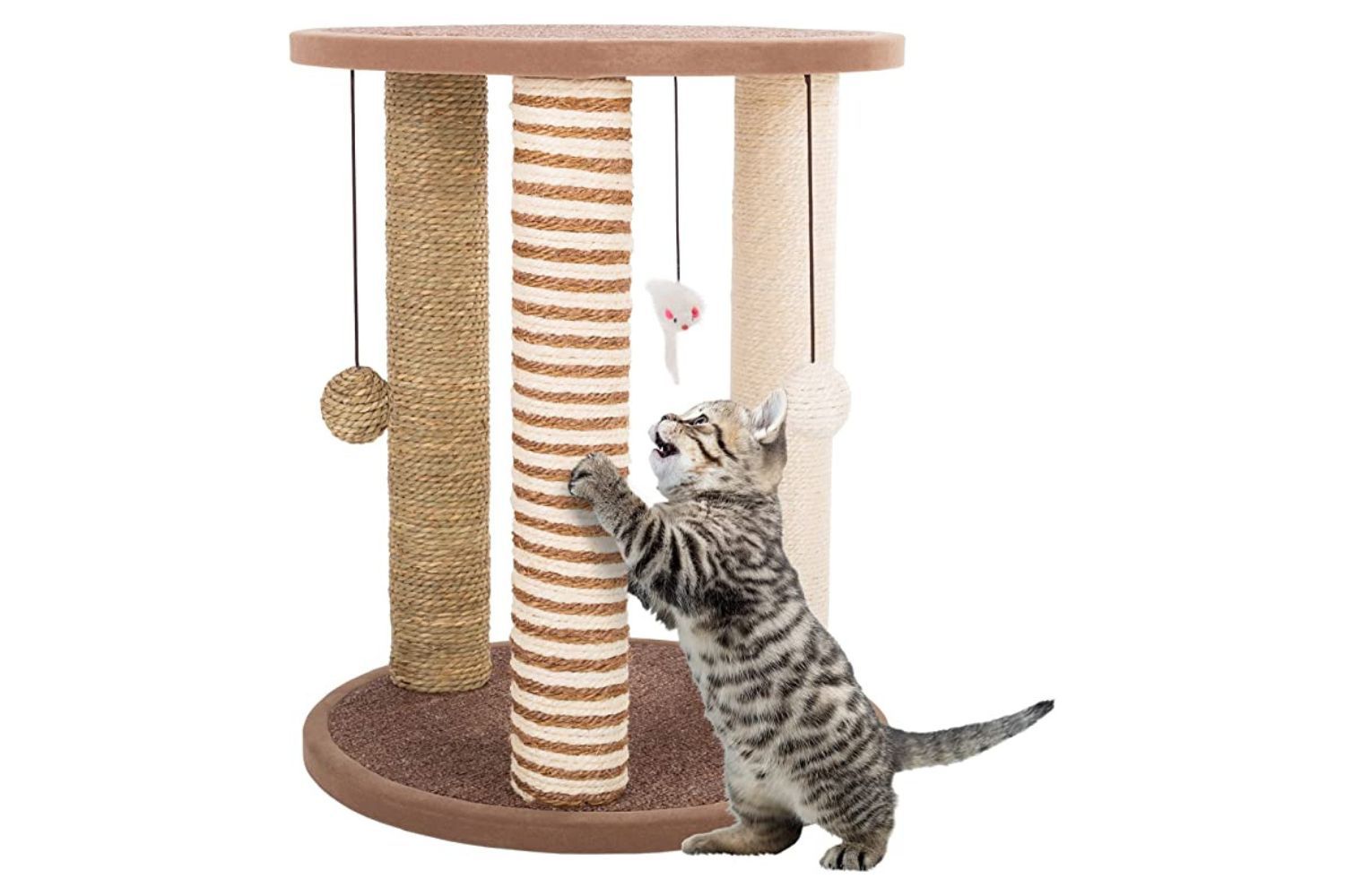 The Petmaker Cat Scratching Post with Toys