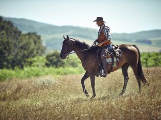 A western lone rider.